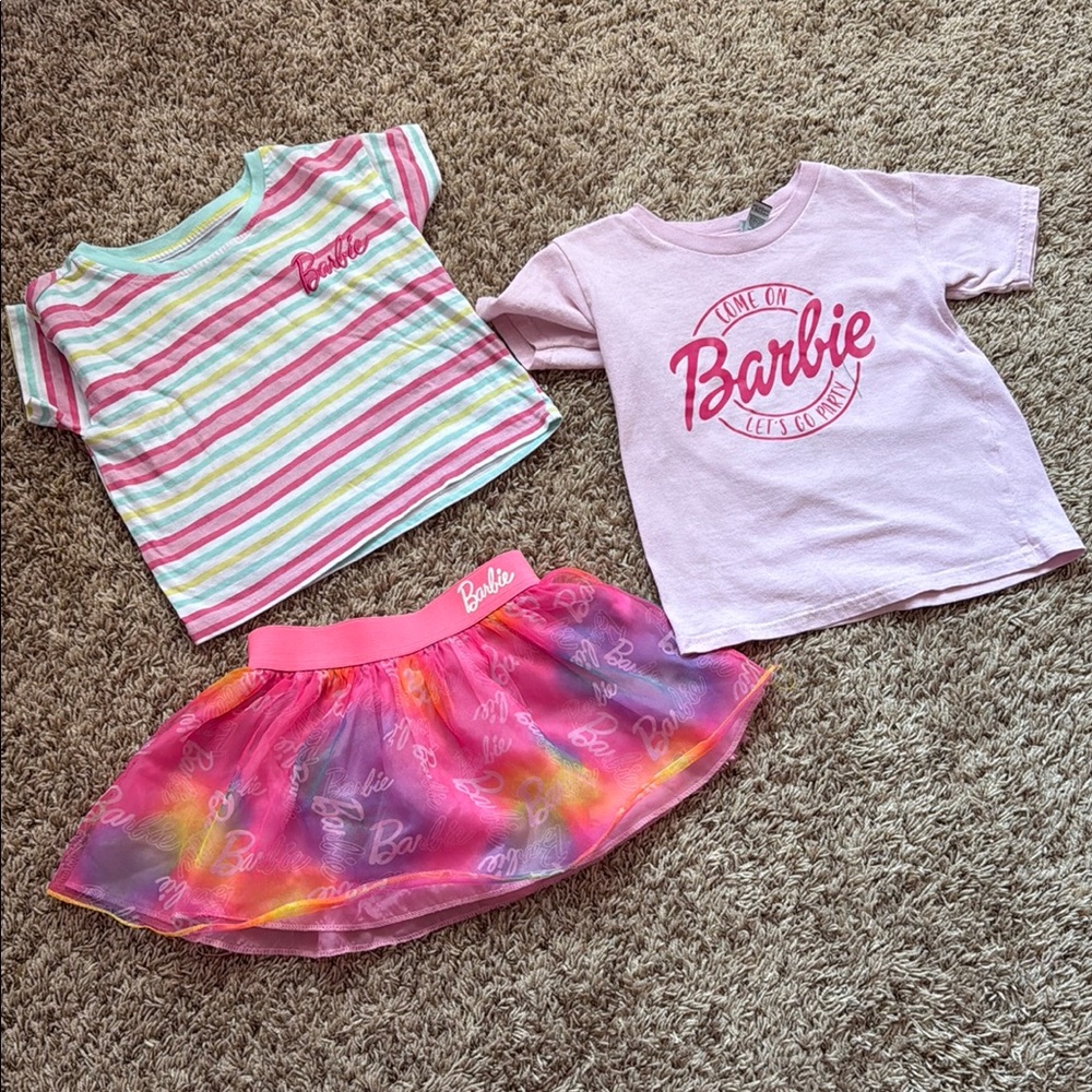 Barbie Pink Tulle Skirt with Flared Silhouette
